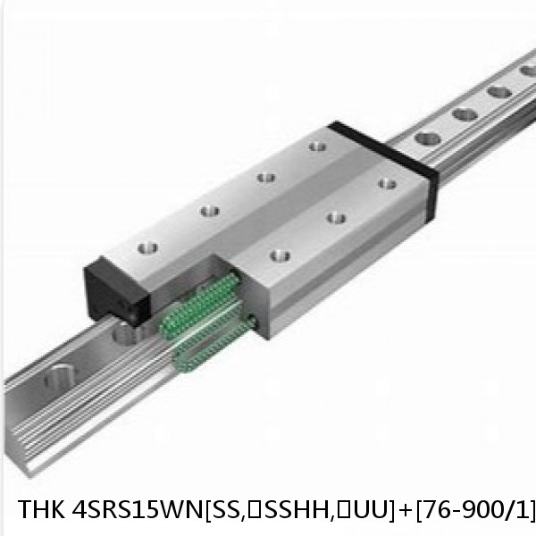 4SRS15WN[SS,​SSHH,​UU]+[76-900/1]L[H,​P]M THK Miniature Linear Guide Caged Ball SRS Series