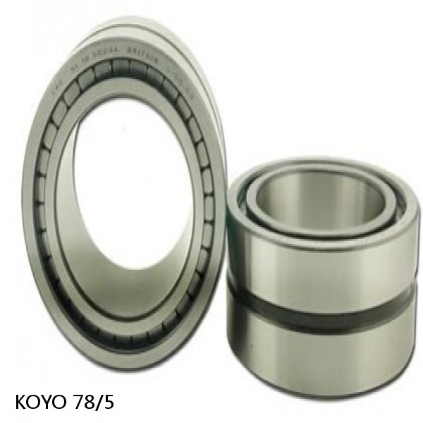 78/5 KOYO Single-row, matched pair angular contact ball bearings