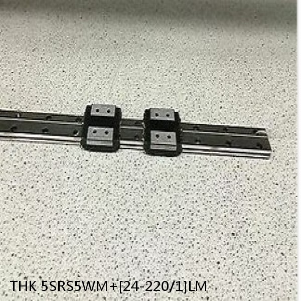 5SRS5WM+[24-220/1]LM THK Miniature Linear Guide Caged Ball SRS Series #1 small image