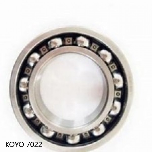 7022 KOYO Single-row, matched pair angular contact ball bearings